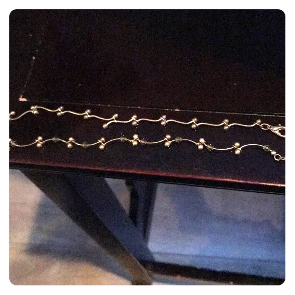 Silver ball bracelet combo